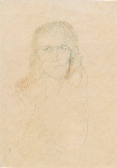 Bust of a Woman from the Front (Erinyes) by Gustav Klimt